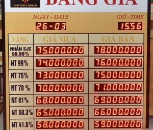 BIỂN LED TỶ GIÁ