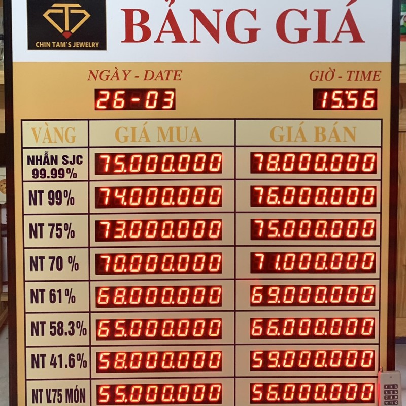 BIỂN LED TỶ GIÁ